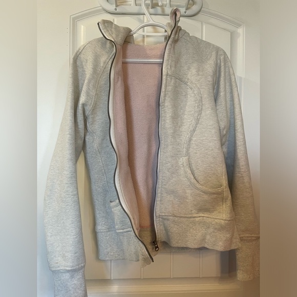 Lululemon - size 10 full length original scuba - light grey with sparkle - Picture 5 of 5